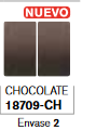 BJC 18709-CH TECLA DOBLE INT/CONMMUTADOR IRIS CHOCOLATE