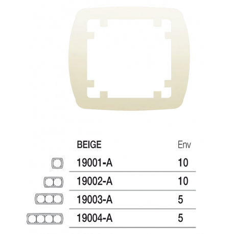 BJC 19003-A MARCO 3 E.HORIZ./VERT.BEIGE S.AURA