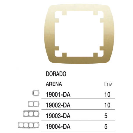 BJC 19003-DA MARCO 3 E.HORIZ./VERT.DORADO ARENA S.AURA