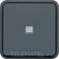 HAGER WNA023 PULSADOR ESTANCO C/LUMIN.COMPONIBLE S.CUBYKO GRIS