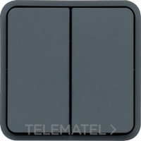HAGER WNA040 CONMUTADOR DOBLE ESTANCO COMPONIBLE S.CUBYKO GRIS