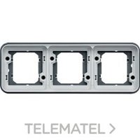 HAGER WNA403 MARCO EMPOTRAR ESTANCO 3 ELEM.S.CUBYKO GRIS